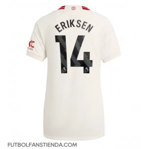 Manchester United Christian Eriksen #14 Tercera Equipación Mujer 2023-24 Manga Corta